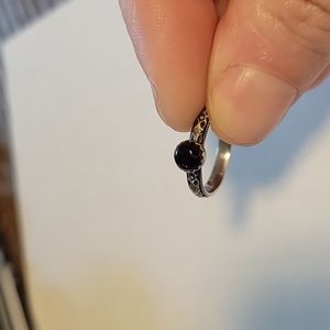 Amethyst stacker ring